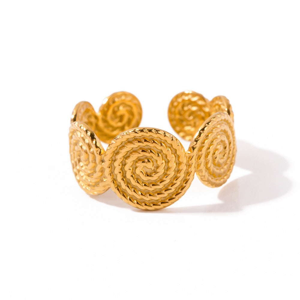 spiral round ring